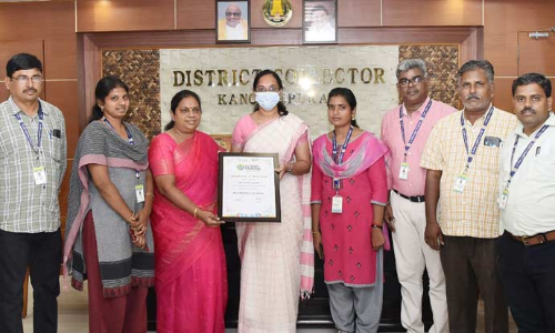 இந்தியா முழுவதும் 150 மாவட்டங்கள் பங்கேற்பு- சரியான உணவு சாப்பிடும் சவால் போட்டியில் காஞ்சிபுரத்துக்கு 5-வது இடம்