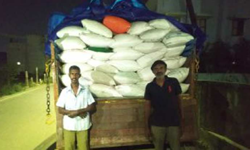 செங்குன்றத்தில் லாரியில் ரேஷன் அரிசி கடத்திய 2 பேர் கைது