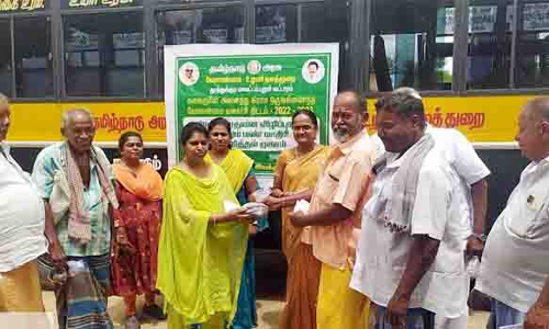 கலைஞரின் அனைத்து கிராம ஒருங்கிணைந்த வேளாண் வளர்ச்சி திட்ட மண் மாதிரி சேகரிப்பு விழிப்புணர்வு முகாம்