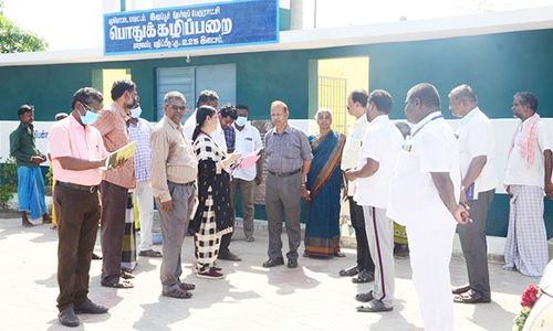 வளர்ச்சி திட்ட பணிகளை ஆய்வு செய்த பேரூராட்சிகளின் இயக்குனர்