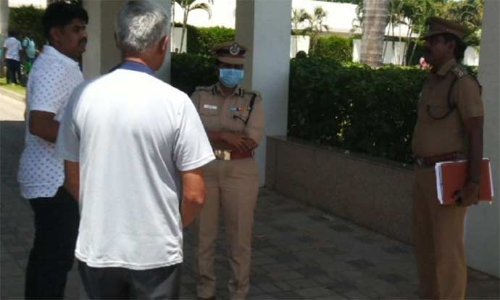 செஸ் ஒலிம்பியாட் வீரர்களுக்கு மூன்று அடுக்கு போலீஸ் பாதுகாப்பு- டி.ஐ.ஜி நேரில் ஆய்வு