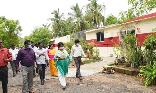 பெரியார் நினைவு சமத்துவபுரம் சீரமைக்கும் பணிகள்