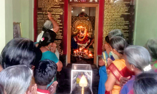 கோவில்பட்டி அருகே பூமாதேவி ஆலயத்தில் குரு பூஜை விழா