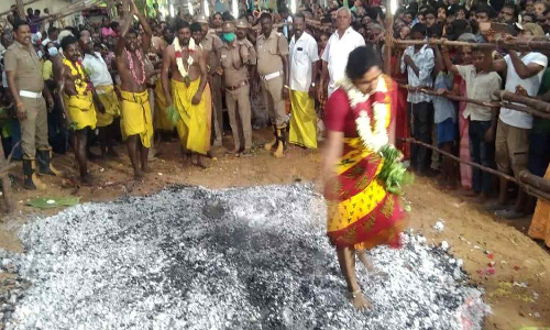 திரவுபதியம்மன் கோவிலில் தீமிதி விழா