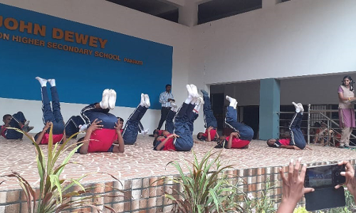 பண்ருட்டி ஜான்டூயி மெட்ரிக்  மேல்நிலைப்பள்ளியில் சர்வதேச யோகா கொண்டாட்டம்