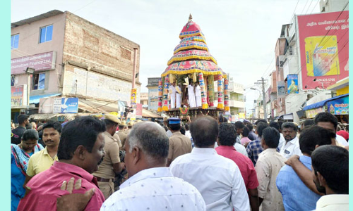 ஜெனகை மாரியம்மன் கோவில் தேரோட்டம்