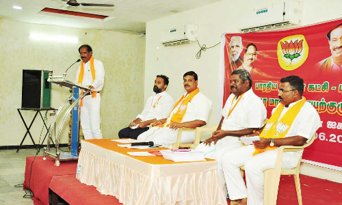 அக்னிபாத் திட்டத்துக்கு நகர மாவட்ட பா.ஜனதா வரவேற்பு