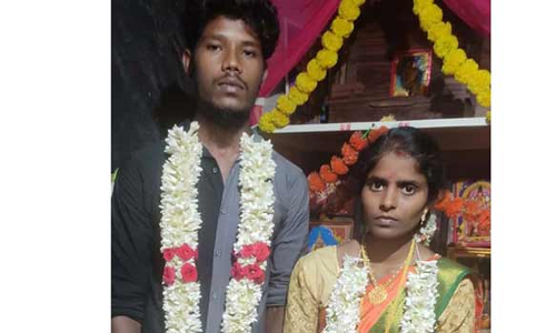 திருமணம் செய்த காதல் ஜோடி போலீஸ் நிலையத்தில் தஞ்சம்