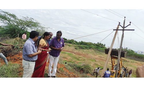 6100 மின்கம்பங்கள் மாற்றம்