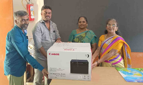 மங்கலம் அரசு பெண்கள் பள்ளிக்கு பிரிண்டர்