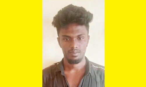 நாட்டு வெடிகுண்டு வைத்திருந்த வாலிபர் கைது