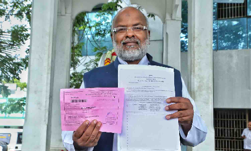 தமிழ் மாநில மக்கள் முன்னேற்ற கழக தலைவர் ஜனாதிபதி தேர்தலில் போட்டி