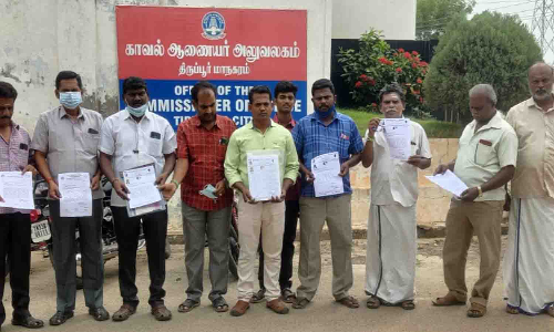 பொற்கொல்லா் சமுதாயத்தை இழிவுப்படுத்திய தனியாா் தொலைக்காட்சி தொடா் இயக்குநா் மீது நடவடிக்கை - போலீஸ் கமிஷனரிடம் புகார்