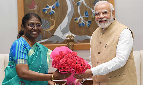 பிரதமர் மோடியை சந்தித்தார் ஜனாதிபதி வேட்பாளர் திரவுபதி முர்மு