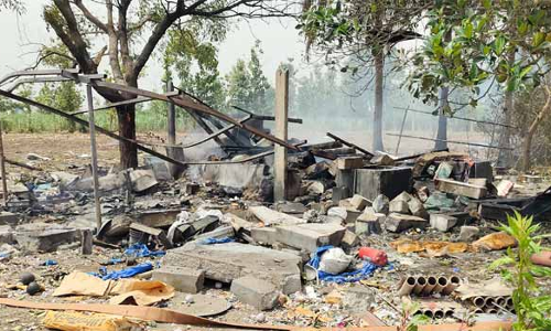 கடலூர் அருகே பட்டாசு குடோன் வெடிவிபத்தில் மேலும் ஒரு பெண் பலி