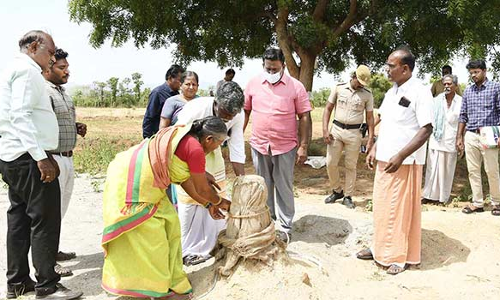 ஒருங்கிணைந்த வேளாண்மை வளர்ச்சி திட்டத்தில் ஆழ்துளை கிணறு கலெக்டர் ஆய்வு