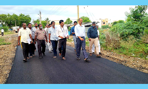 ரூ.3 கோடி பணிகளை ஊரக வளர்ச்சித் துறை கூடுதல் ஆணையர் ஆய்வு
