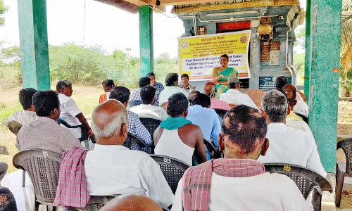 விவசாயிகளுக்கு பயிர் அறுவடைக்கு பின்சார் தொழில்நுட்பங்கள் பற்றிய பயிற்சி