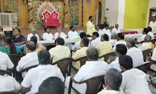 ஜெயங்கொண்டத்தில் பா.ம.க. சார்பில் மாவட்ட  நிர்வாகிகள் தேர்வு கூட்டம்