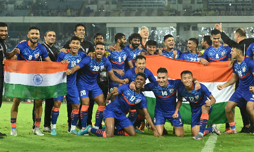 உலக கால்பந்து தரவரிசை: இந்திய அணி முன்னேற்றம்