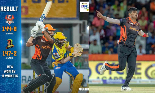 நிதிஷ் ராஜகோபால், ஆதித்ய கணேஷ் அதிரடி:  திண்டுக்கல் அணியை வீழ்த்தியது திருச்சி வாரியர்ஸ்