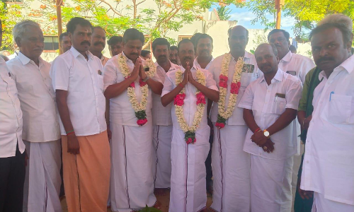 ஆரணி அருகே புதிய கால்வாய் பணிக்கு பூமி பூஜை