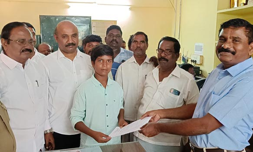 பாண்டமங்கலம் அரசு  பள்ளியில் கணினி அறிவியல் பாடத்திற்கான மாணவர்கள் சேர்க்கை தொடங்கியது