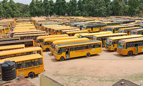 வேலூரில் 591 பள்ளி வாகனங்கள் ஆய்வு