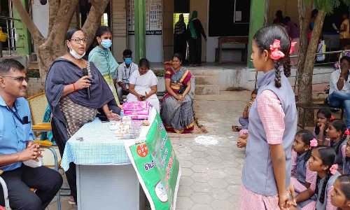 பல்லடம் அரசு பள்ளியில் புகையிலை தடுப்பு விழிப்புணர்வு நிகழ்ச்சி