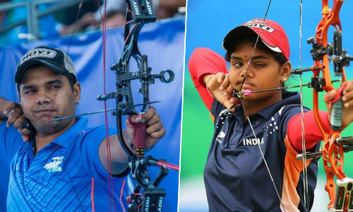 உலக கோப்பை வில்வித்தை போட்டி- கலப்பு இரட்டையர் பிரிவில் இந்திய ஜோடி தங்கம் வென்றது