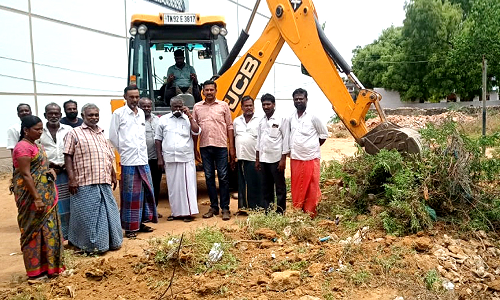 சாத்தான்குளம் பேரூராட்சியில் சீமை கருவேல மரங்கள் அகற்றும் பணி  தொடக்கம்