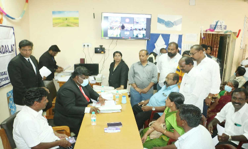 குமரி மாவட்டத்தில் இன்று 5 கோர்ட்டுகளில் லோக் அதாலத் மூலம் வழக்குகளுக்கு தீர்வு