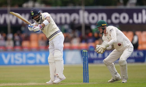 இந்தியா- லீசெஸ்டர்ஷைர் பயிற்சி ஆட்டம் டிரா ஆனது