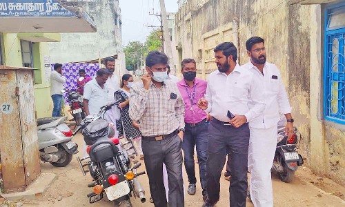 ஆரம்ப சுகாதார நிலைய கட்டிடம் புதுப்பிக்கும் பணி - எம்.எல்.ஏ ஆய்வு