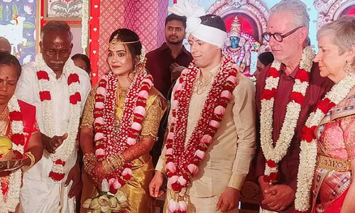 கடல் கடந்த காதல் கைகூடியது- வாழப்பாடி பெண் என்ஜினீயரை கரம்பிடித்த பிரான்ஸ் வாலிபர்