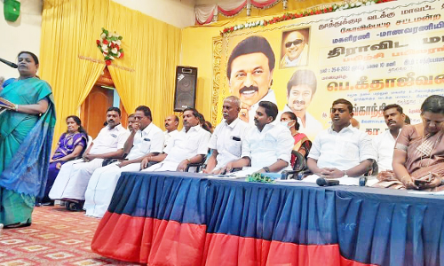 கோவில்பட்டியில் தி.மு.க. மகளிர் - மாணவரணியினருக்கான திராவிட மாடல் பயிற்சி பயிலரங்கம்