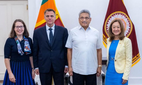 இலங்கை அதிபருடன் அமெரிக்க உயர்மட்டக் குழு சந்திப்பு