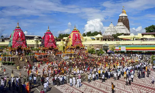 ரத யாத்திரைக்கு தயாராகிறது ஒடிசாவின் பூரி நகரம்