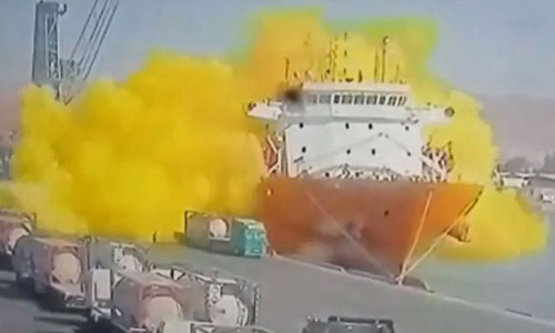 ஜோர்டனில் ரசாயன டாங்க் வெடித்து விபத்து- நச்சு வாயு கசிவால் 12 பேர் உயிரிழப்பு