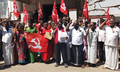 அகில இந்திய விவசாயிகள் சங்கத்தினர் ஆர்ப்பாட்டம்