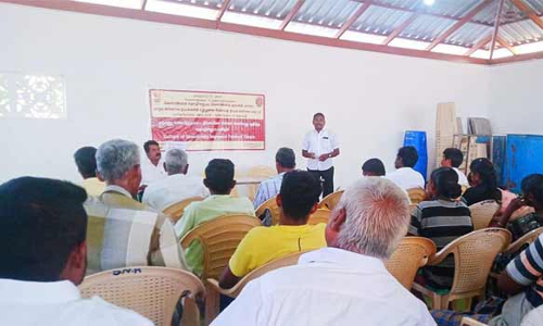 சிறுநல்லிக்கோவில் கிராமத்தில் திலேப்பியா மீன்வளர்ப்பு குறித்த பயிற்சி