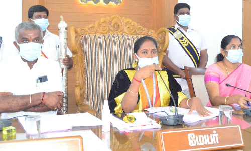 கோவை குனியமுத்தூரில் கருணாநிதிக்கு சிலை மாநகராட்சி கூட்டத்தில் தீர்மானம்