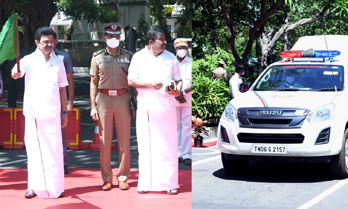 தடய அறிவியல் துறைக்கு 14 நடமாடும் ஆய்வக வாகனங்கள்- முதலமைச்சர் மு.க.ஸ்டாலின் தொடங்கி வைத்தார் தடய அறிவியல் துறைக்கு 14 நடமாடும் ஆய்வக வாகனங்கள்- முதலமைச்சர் மு.க.ஸ்டாலின் தொடங்கி வைத்தார்