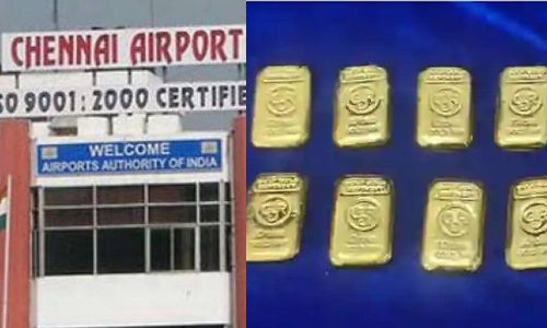 சென்னை விமான நிலையத்தில் தங்கம், மின்னணு சாதனங்கள் பறிமுதல்- இரண்டு பேர் கைது