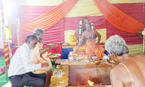 வாலாஜா ஸ்ரீ தன்வந்திரி பீடத்தில் 116 நாட்கள் கோடி ஜப மஹா யாகம்