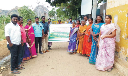 தளவாய்புரம் பஞ்சாயத்தில் சுகாதார விழிப்புணர்வு பேரணி