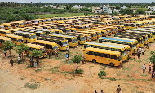 குடியாத்தத்தில் பள்ளி வாகனங்கள் ஆய்வு