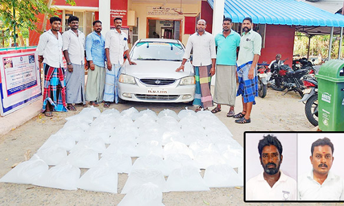 சாராயம் கடத்திய 2 பேர் கைது