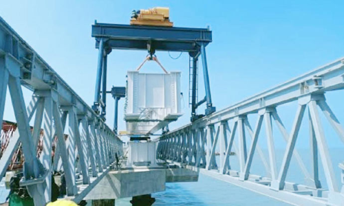 பாம்பன் கடலுக்குள் 2 மாடி கட்டிடம் தயார்