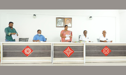 கலசப்பாக்கம் பகுதியில் புதிய குடிசை வீடுகள் கட்டும் பணிக்கு கணக்கெடுப்பு